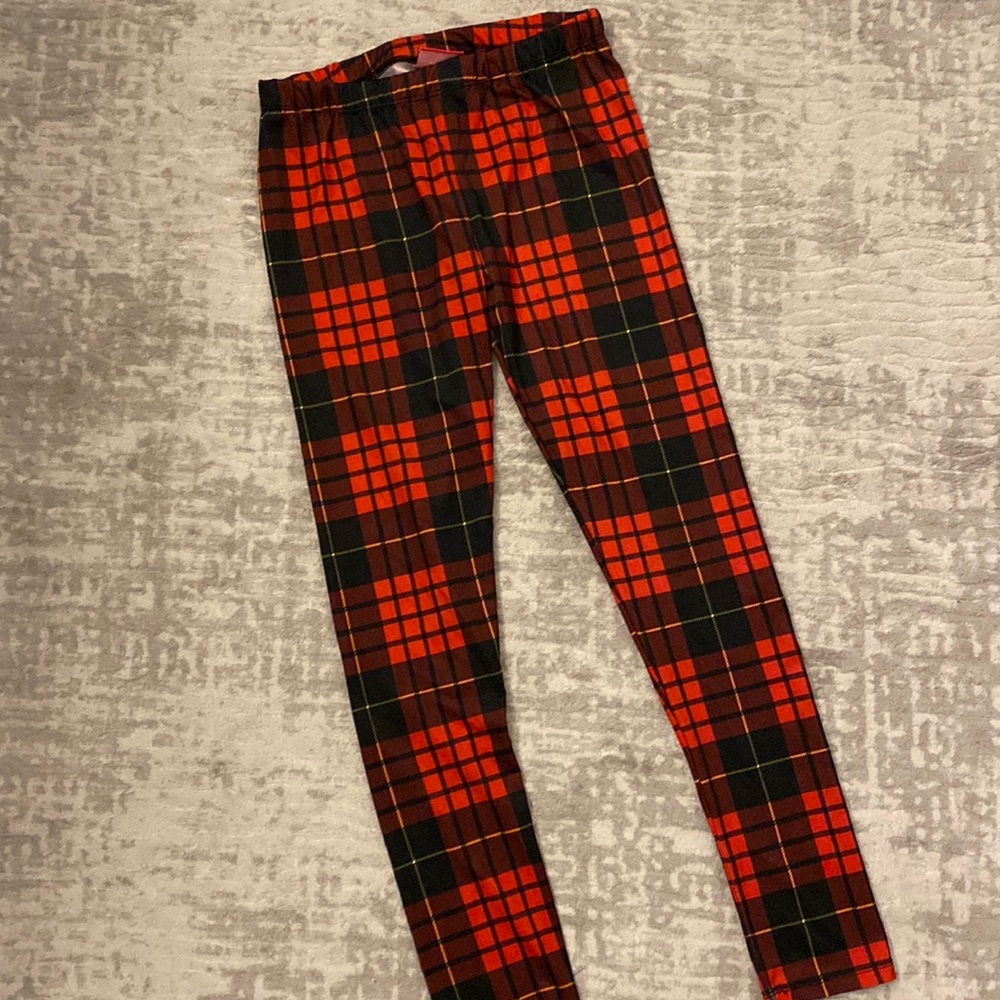 Like NEW Tartan red plaid leggings
